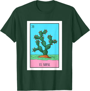 El Nopal Lottery Card Gift The Cactus Card Mexican Lottery T-Shirt - T-Shirt | Forest
