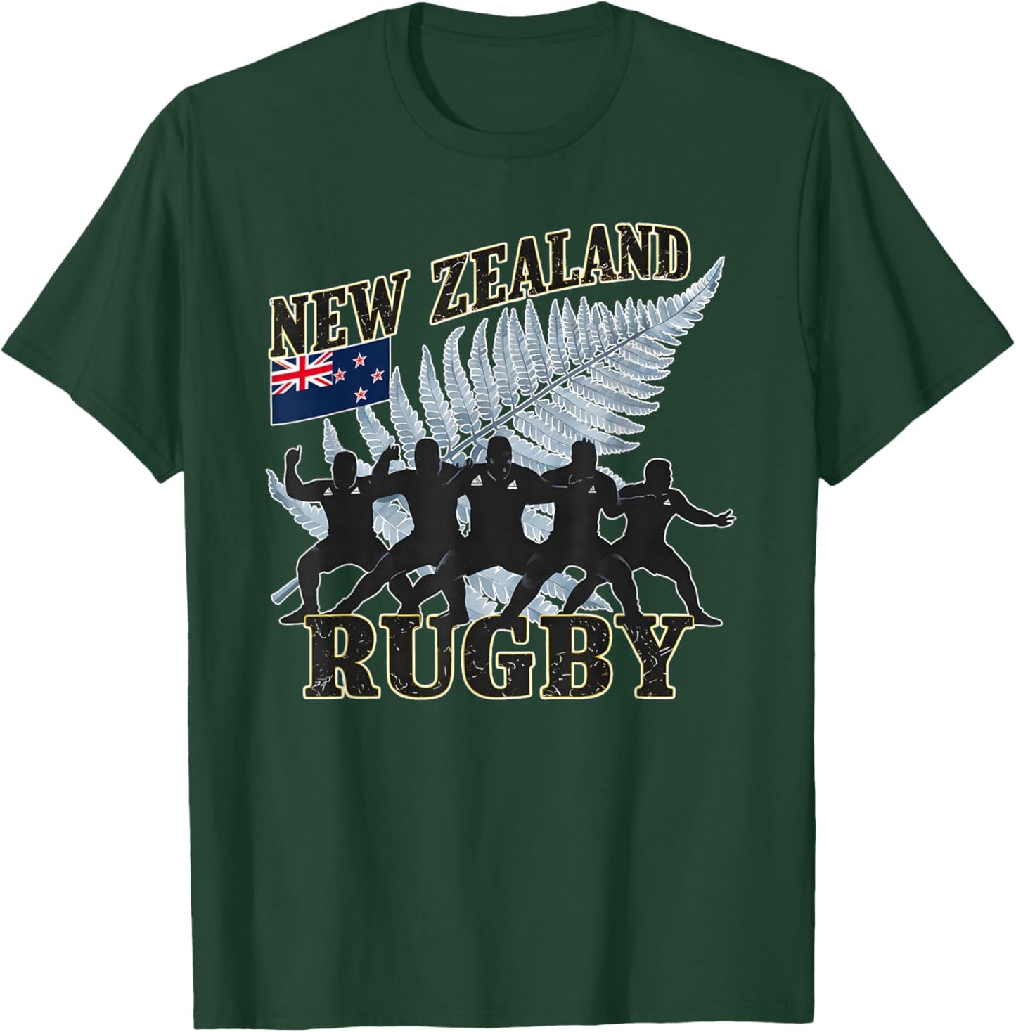 New Zealand Rugby Fan shirt All black Haka Maori dance T-Shirt - T-Shirt | Forest