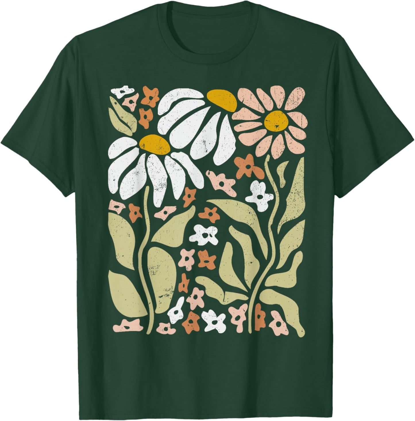Boho Wildflowers Floral Nature Flower T-Shirt - T-Shirt | Forest