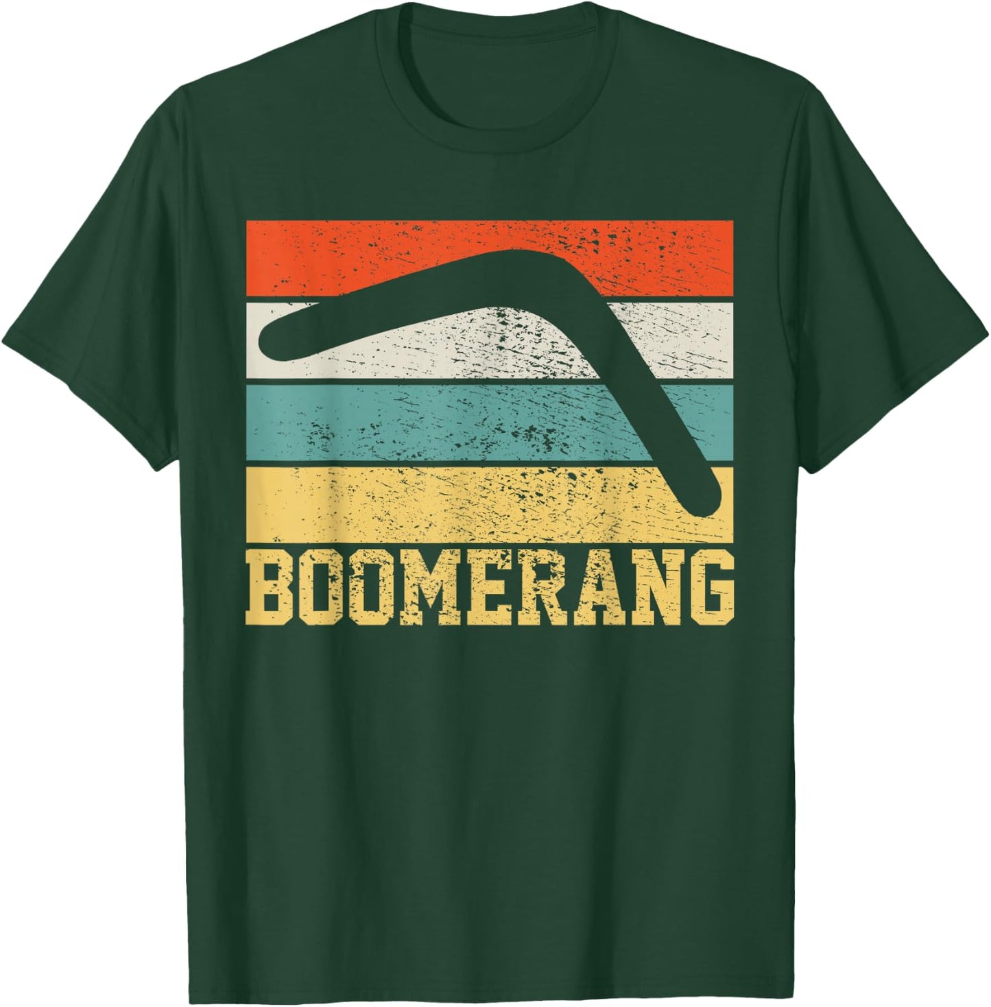Boomerang Vintage Retro T-Shirt - T-Shirt | Forest