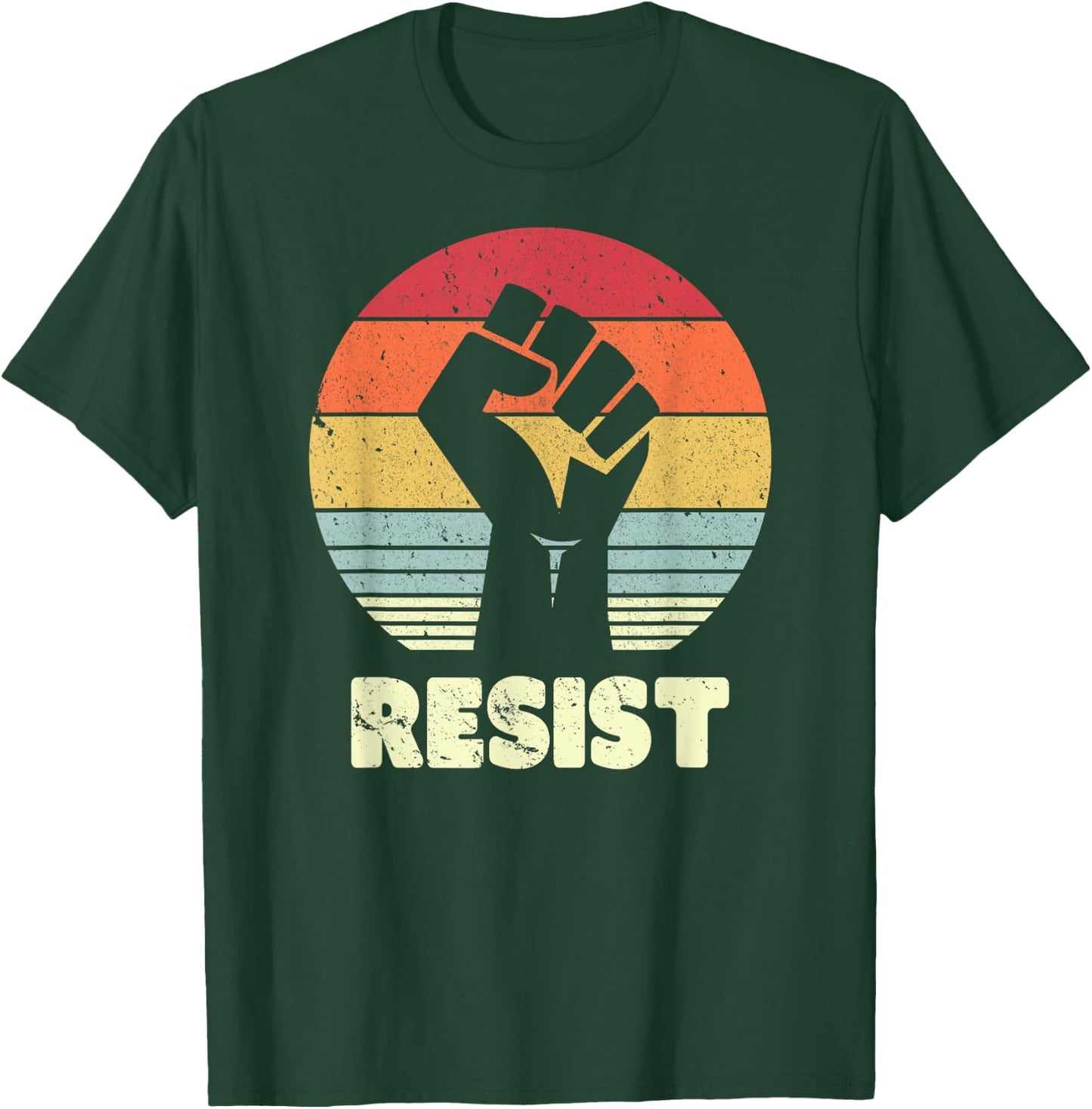 Resist Shirt. Retro, Feminist T Shirt, 70's Vintage T-Shirt - T-Shirt | Forest