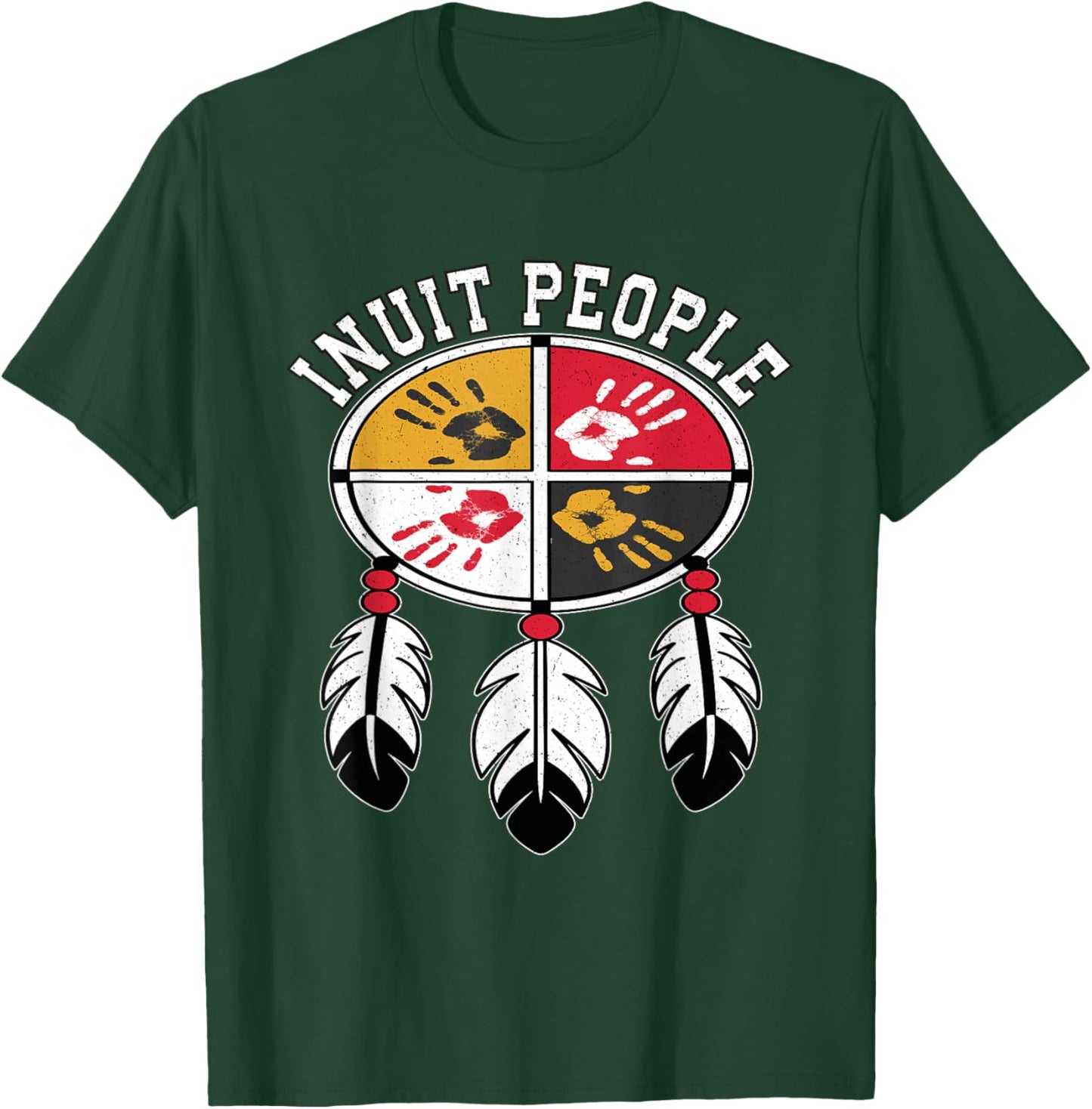 Inuit people Native Indigenous Medicine Wheel T-Shirt - T-Shirt | Forest