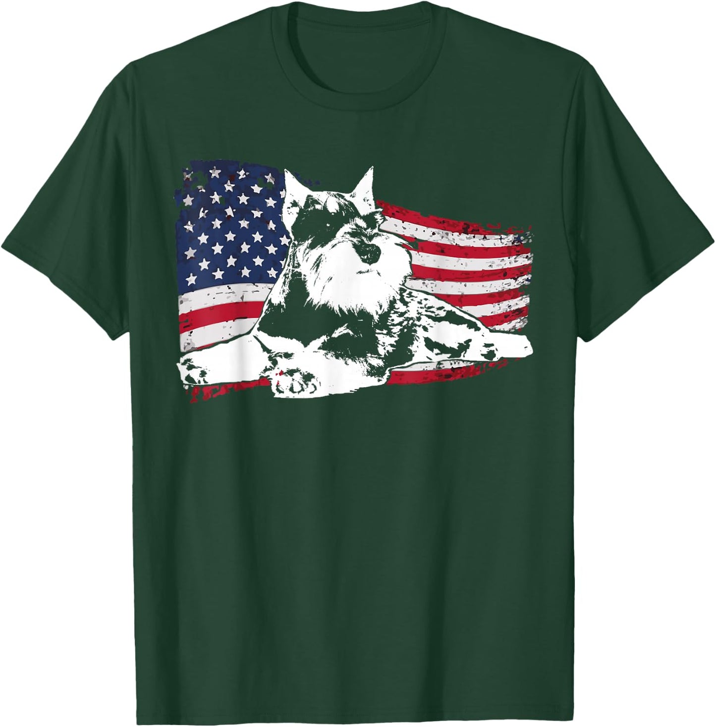 Schnauzer Medium Schnauzer and Standard Schnauzer T-Shirt - T-Shirt | Forest