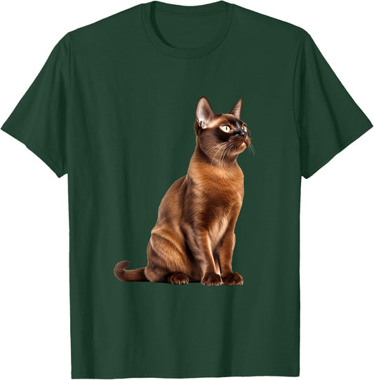 Burmese Cat Portrait T-Shirt - T-Shirt | Forest