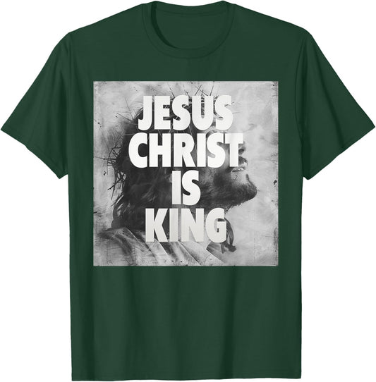 Jesus Christ is King, Jesus T-Shirt - T-Shirt | Forest