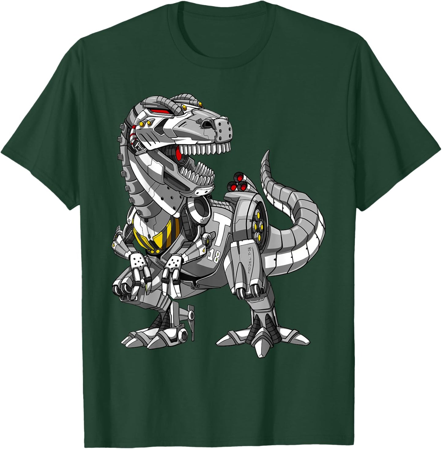 T-Rex Dinosaur Robot Dinosaur Monster T-Shirt - T-Shirt | Forest