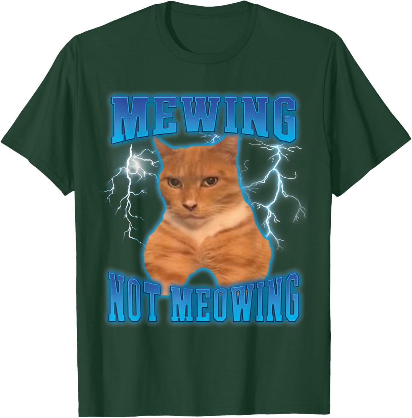 Cat Mewing Meme Cat Mewing Not Meowing T-Shirt - T-Shirt | Forest