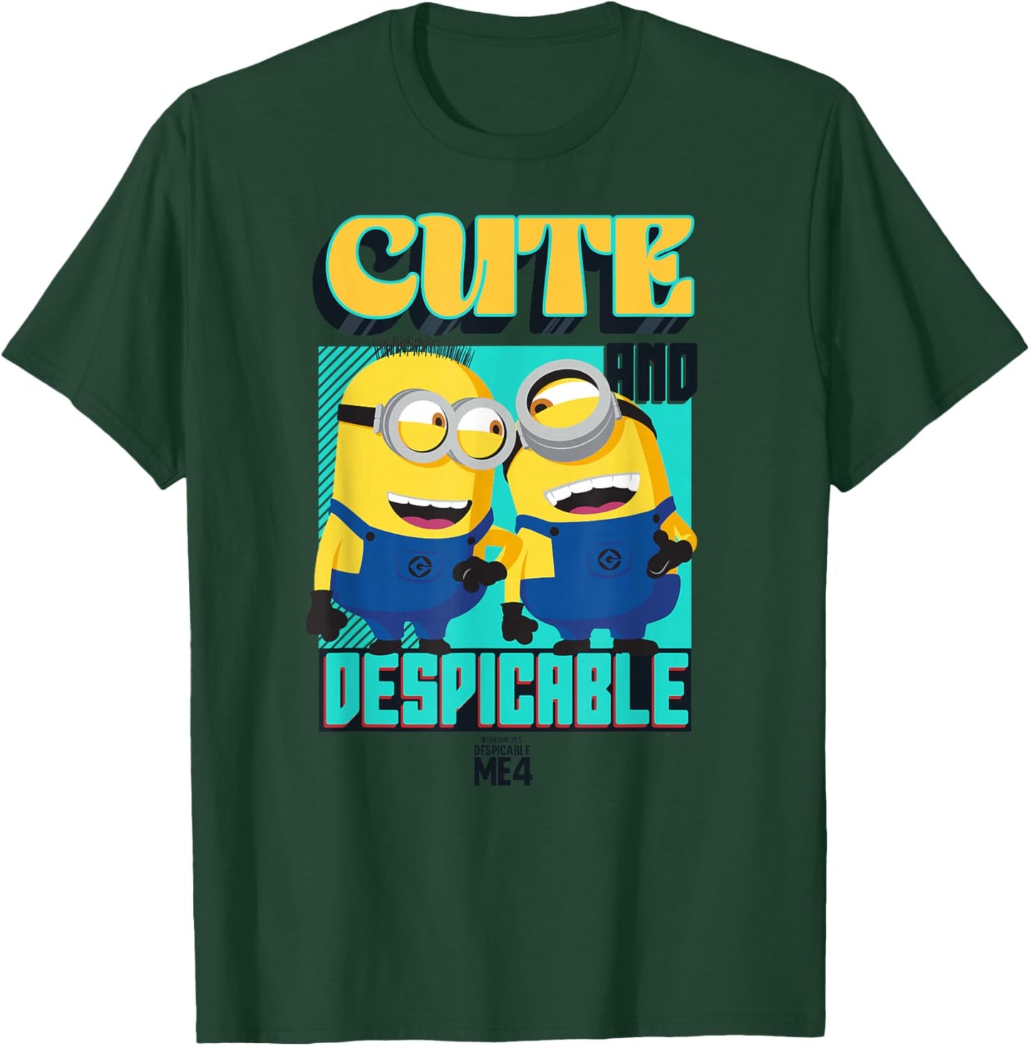 Minions Despicable Me 4 Cute and Despicable T-Shirt - T-Shirt | Forest