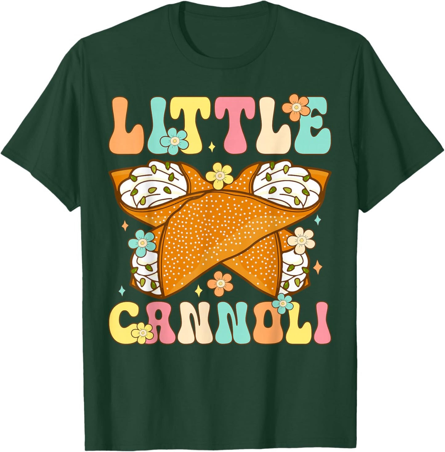 Cute Little Cannoli Dessert Lover Italian Food T-Shirt - T-Shirt | Forest