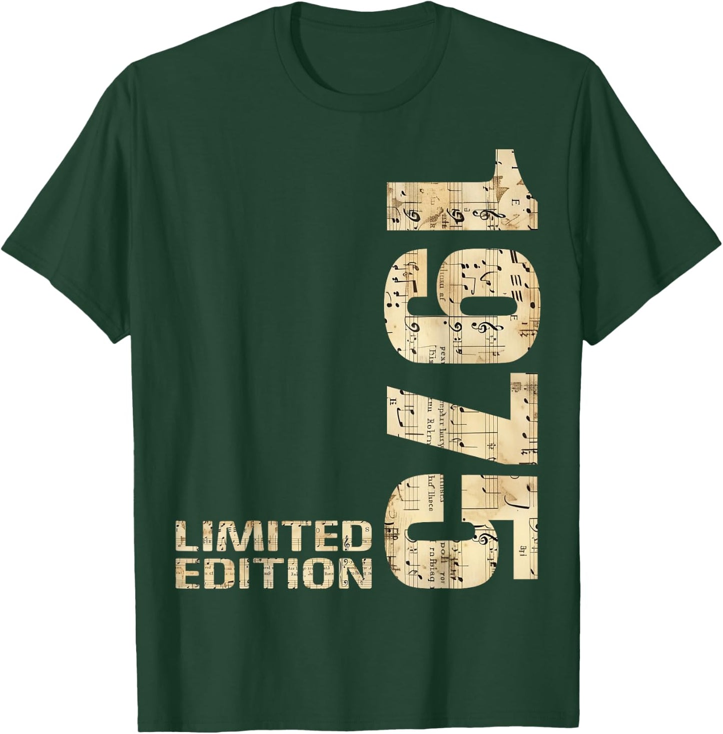 50th Birthday 1975 Limited Edition 50 Man Woman T-Shirt - T-Shirt | Forest