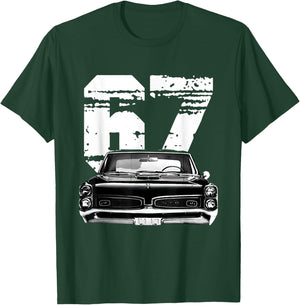 1967 67 GTO Classic Car Old School Muscle Car T-Shirt - T-Shirt | Forest