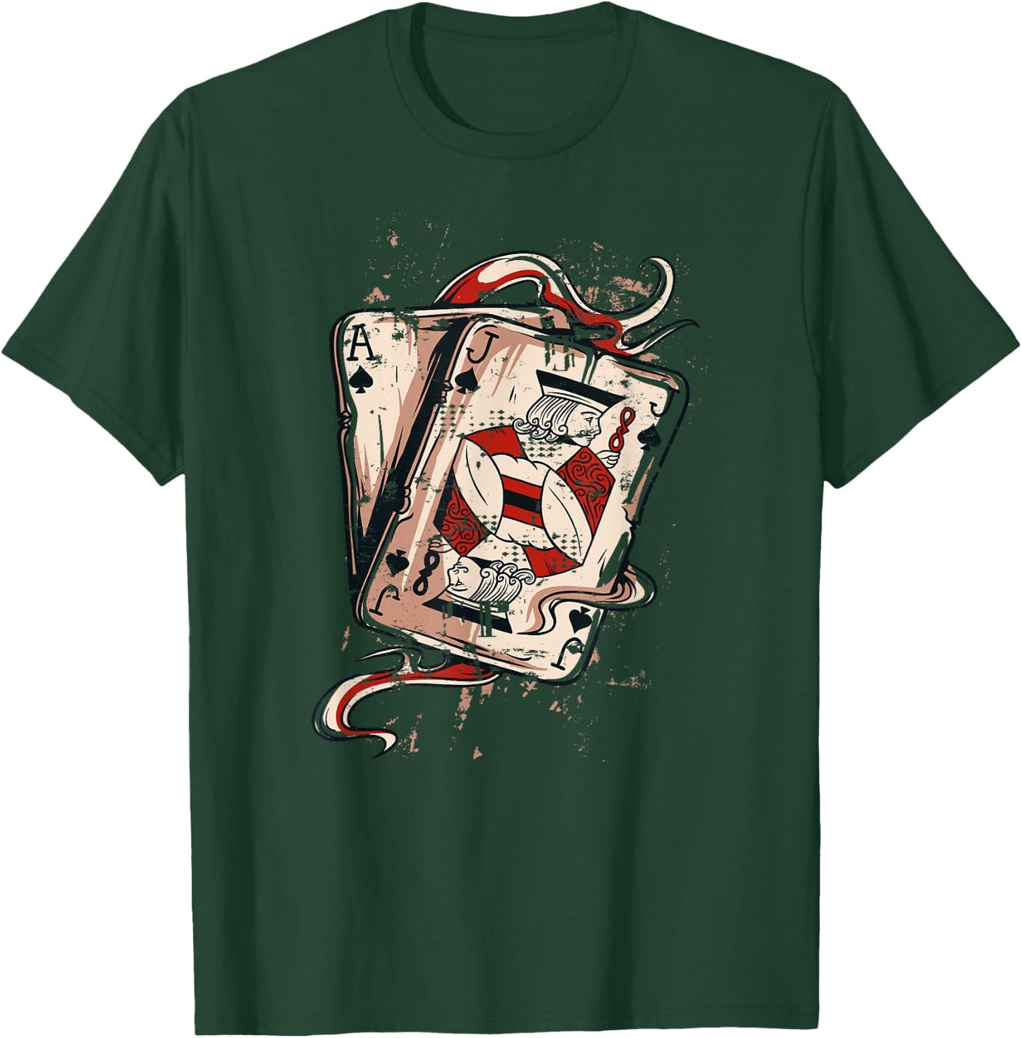 Black Jack Shirt, 21 Ace Jack Shirt, Poker Gamblers T-Shirt - T-Shirt | Forest