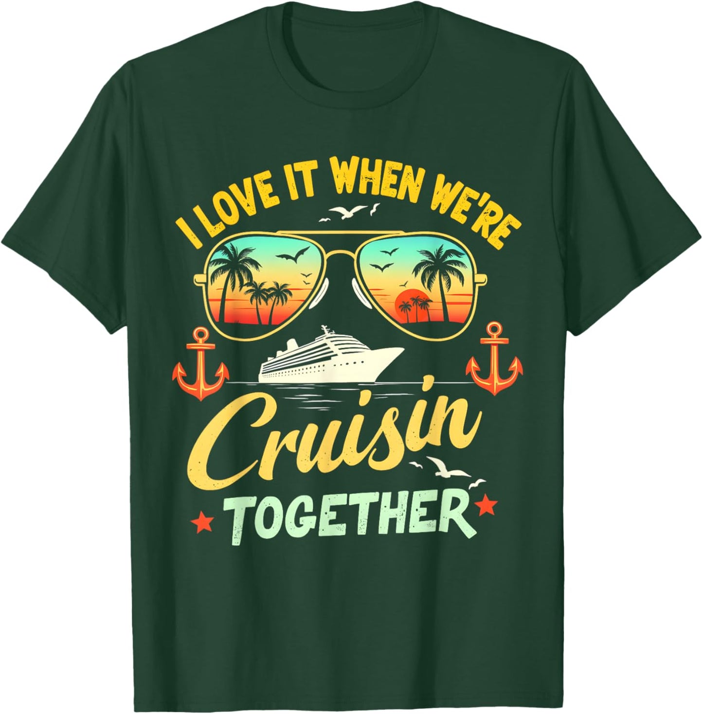 Cruise Squad 2025 Family Cruise 2025 Couple Outfits Friends T-Shirt - T-Shirt | Forest