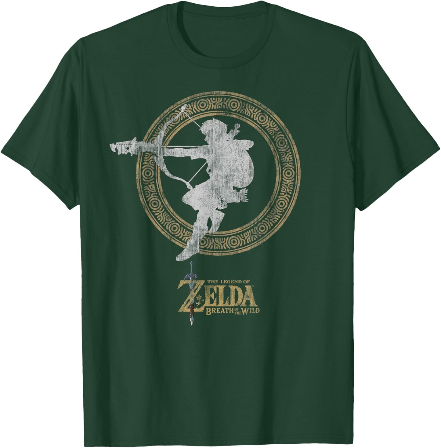 The Legend of Zelda Breath Of The Wild Link Arrow Shot T-Shirt - T-Shirt | Forest