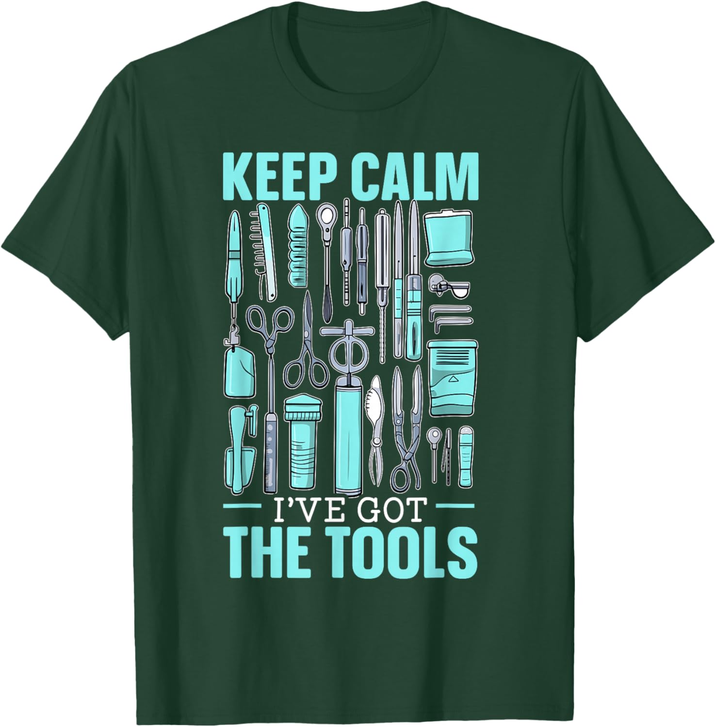 Surgical Technologist Surgical Tech Surgery Scrub Tech T-Shirt - T-Shirt | Forest