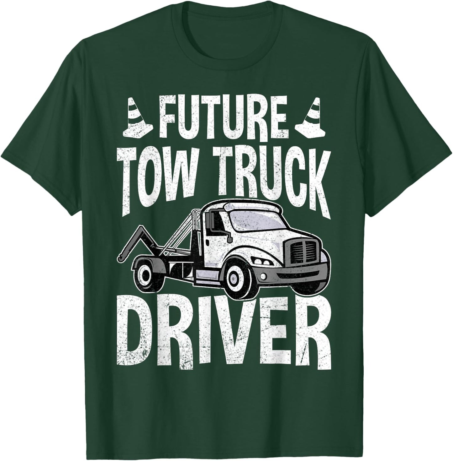 Tow Truck Driving Student - Future Tow Truck Driver Gifts T-Shirt - T-Shirt | Forest