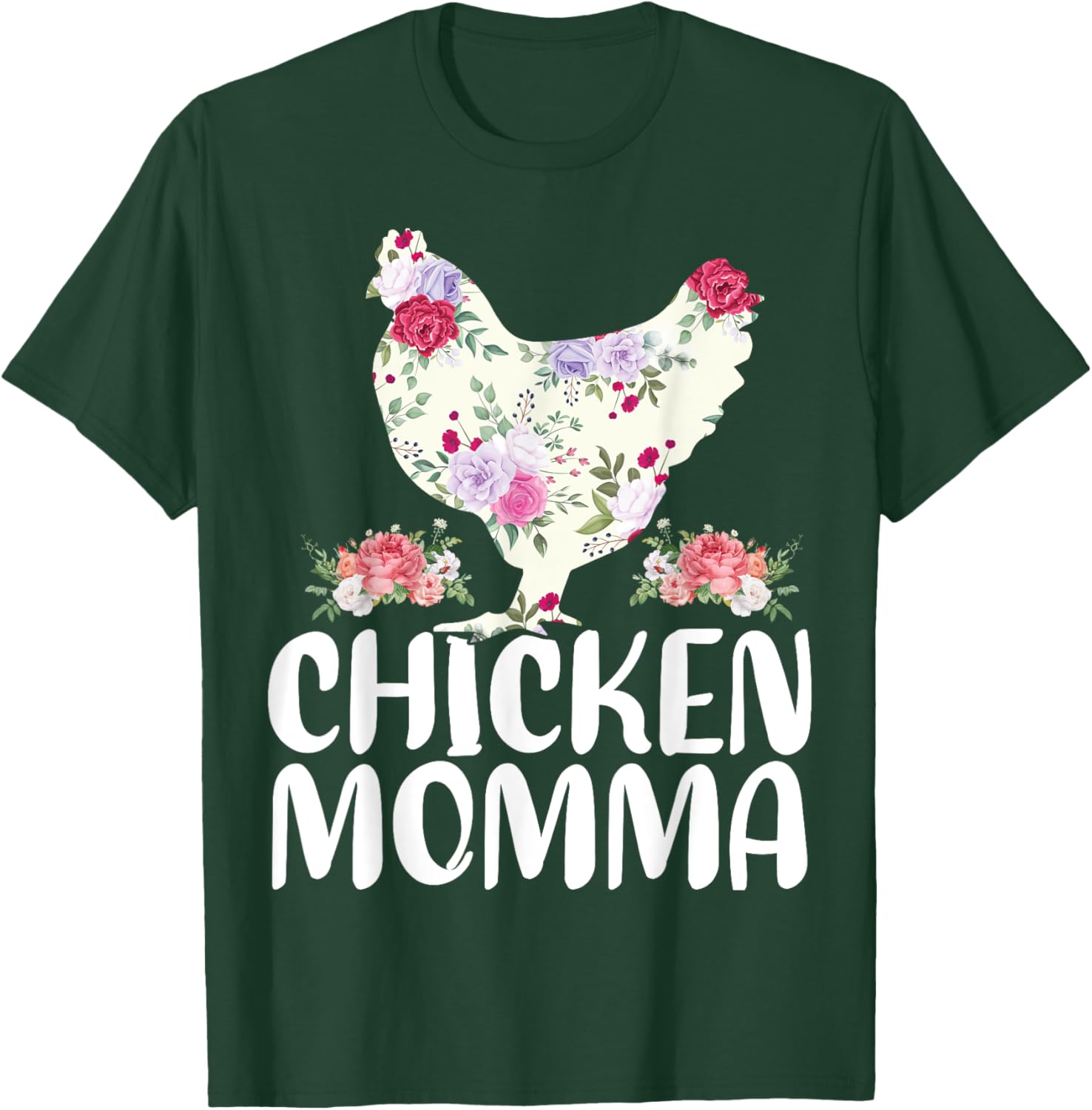 Funny Chicken Momma Shirt Mother's Day T-Shirt - T-Shirt | Forest
