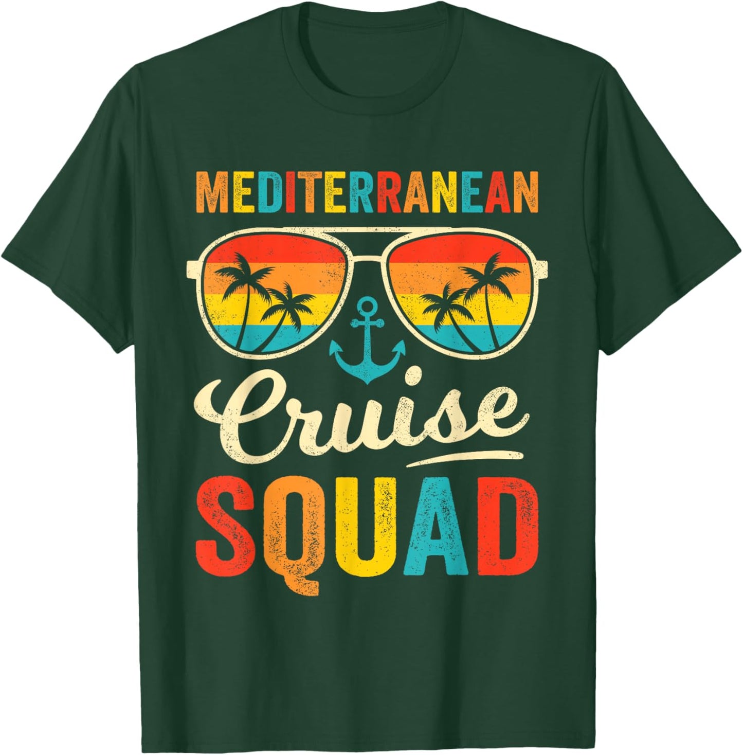 Mediterranean Cruise Squad 2024 Vacation Matching Family T-Shirt - T-Shirt | Forest