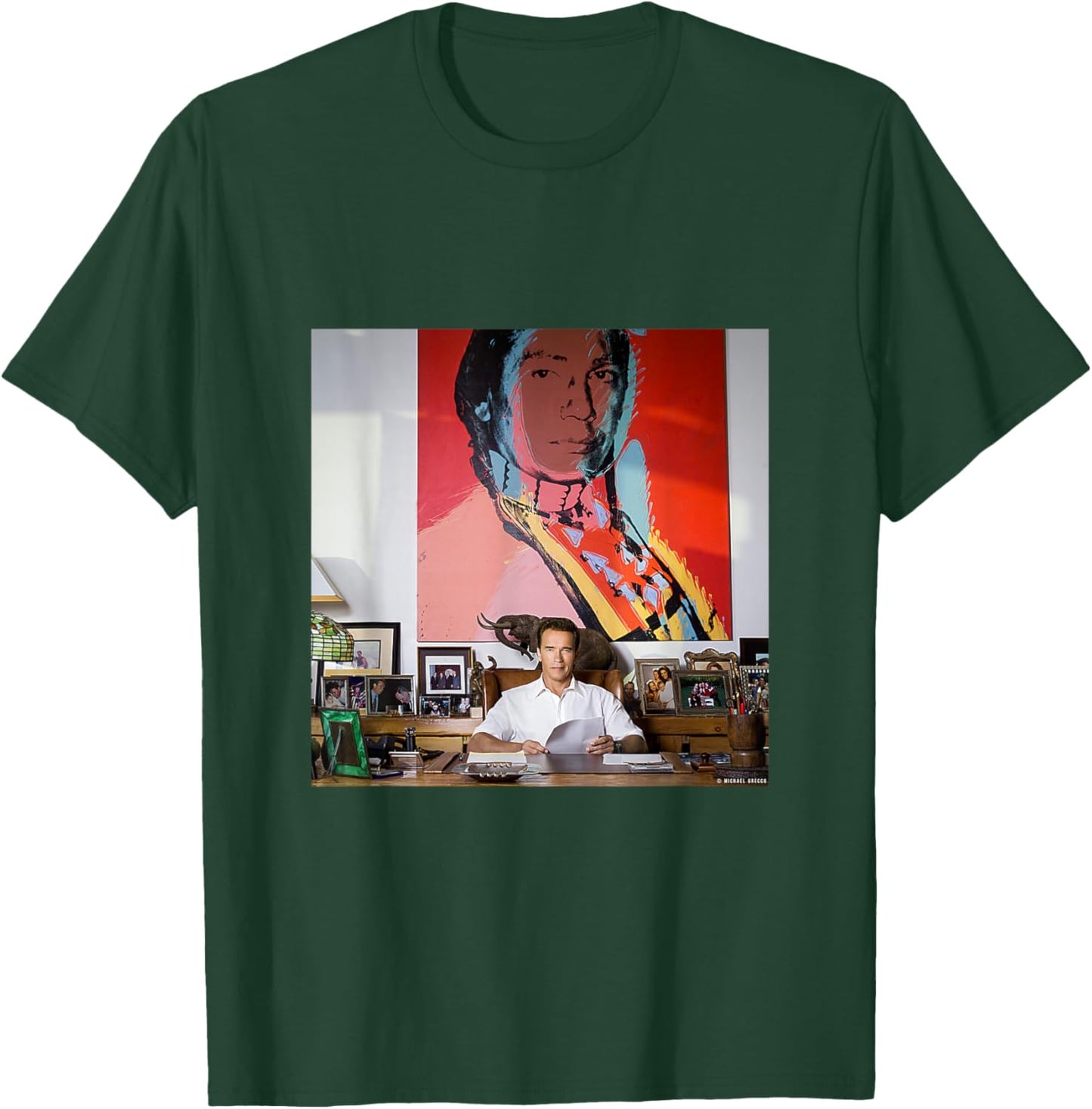 Arnold Schwarzenegger Actor Governor By Michael Grecco T-Shirt - T-Shirt | Forest
