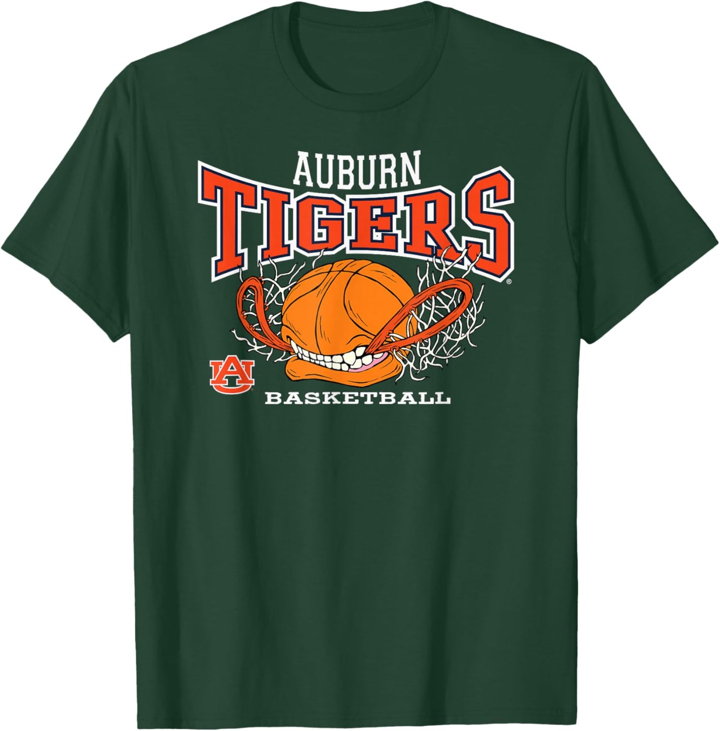 Elite Authentics Auburn Tigers -Adults & -Kids Basketball , Grey, Small, Short Sleeve, , Pull On, 1 Count T-Shirt - T-Shirt | Forest
