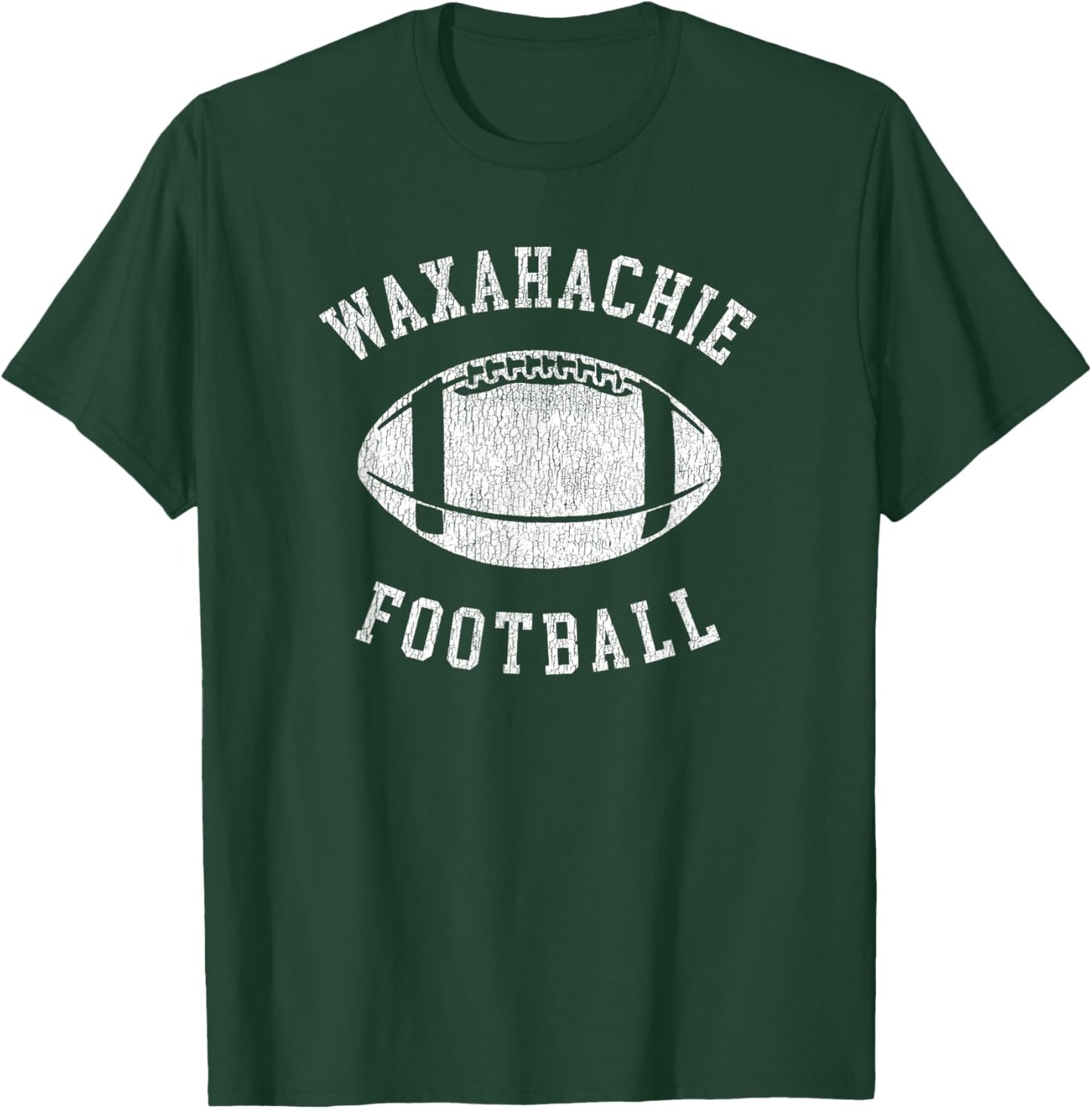 Waxahachie Football Distressed Vintage 80's Throwback T-Shirt - T-Shirt | Forest