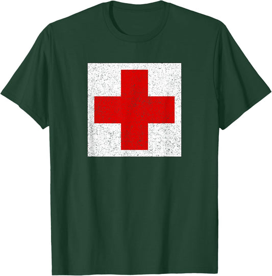 Classic Medic First Aid Symbol Army Combat Medic Specialist T-Shirt - T-Shirt | Forest
