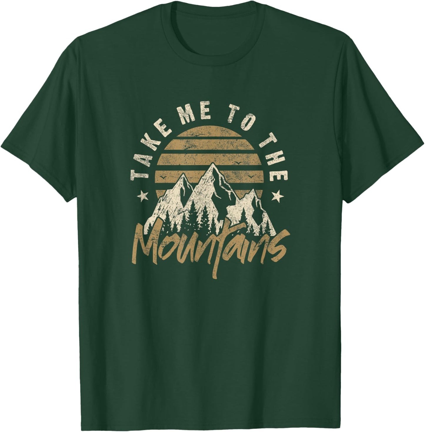 Vintage Take Me to the Mountains Adventure T-Shirt - T-Shirt | Forest