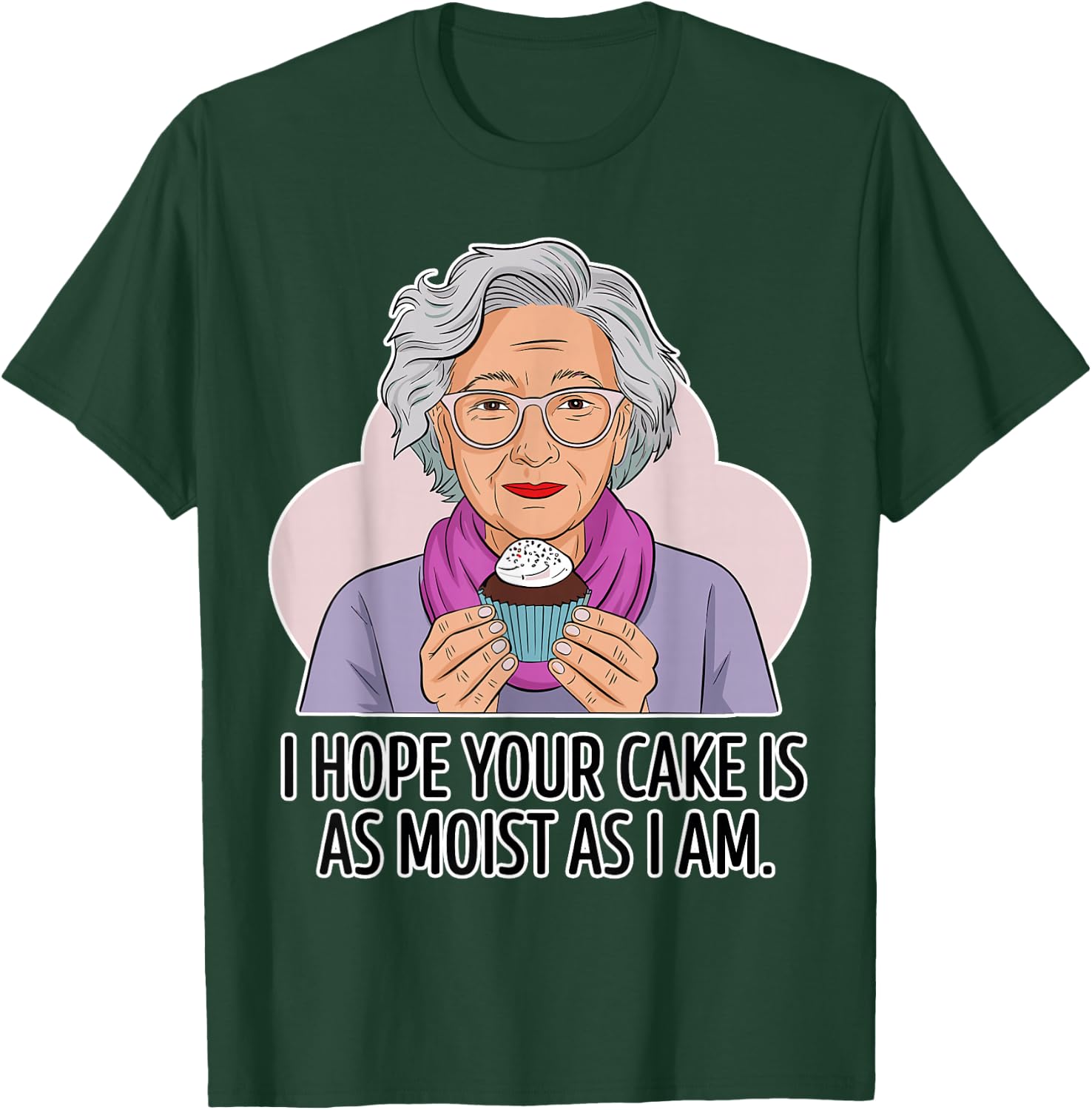 Funny Dirty Adult | Dirty Humor Moist Cake T-Shirt - T-Shirt | Forest