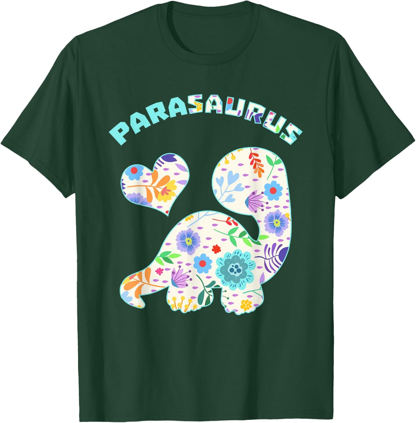 Parasaurus Paraprofessional Paraeducator Dinosaur Lover Small T-Shirt - T-Shirt | Forest