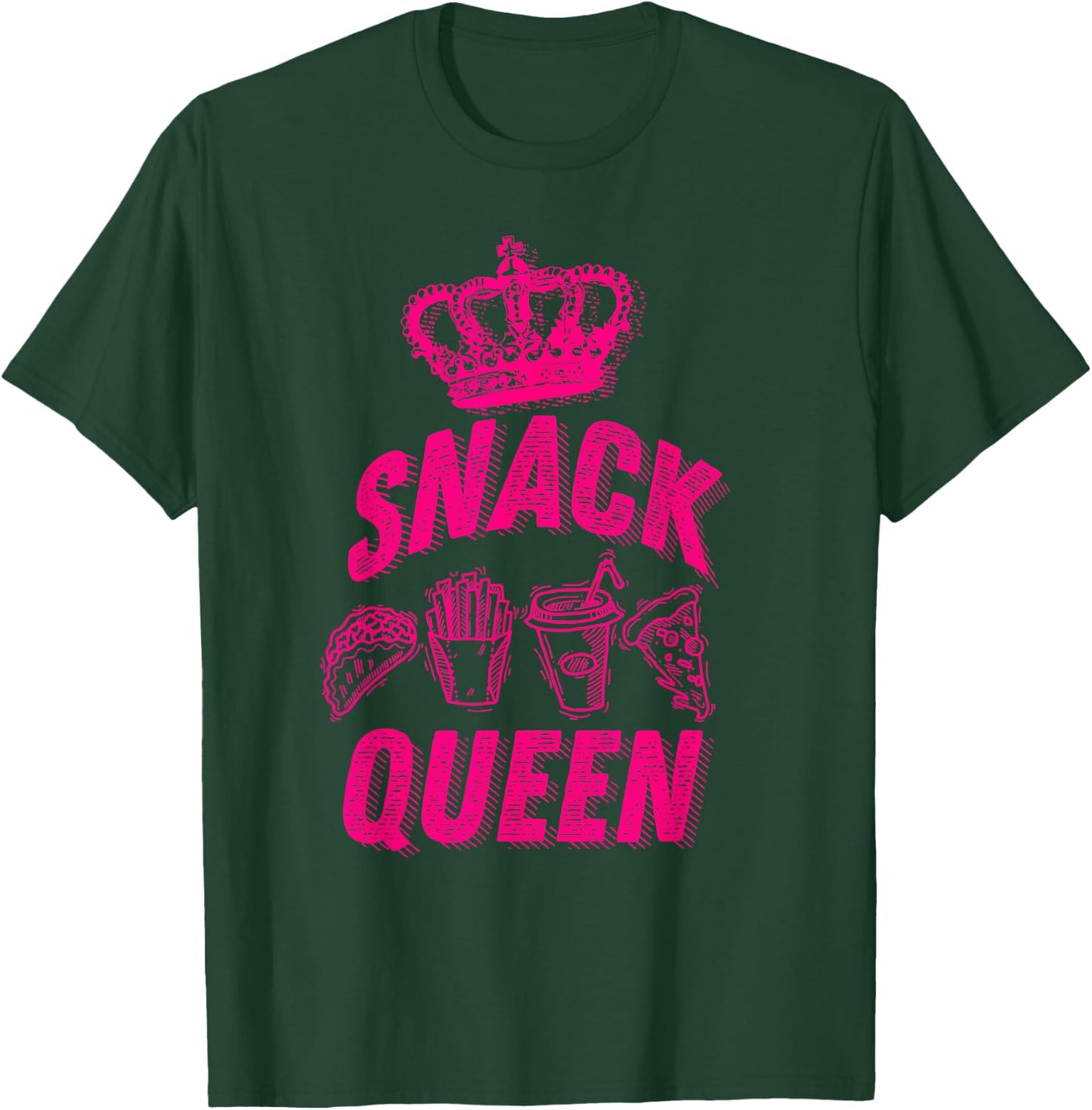 Snack Queen Shirt | Cool I Love Midnight Snack Boy Girl Gift T-Shirt - T-Shirt | Forest