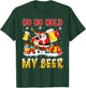 Ho Ho Hold My Beer Santa & Reindeer Beer Bestie T-Shirt - T-Shirt | Forest