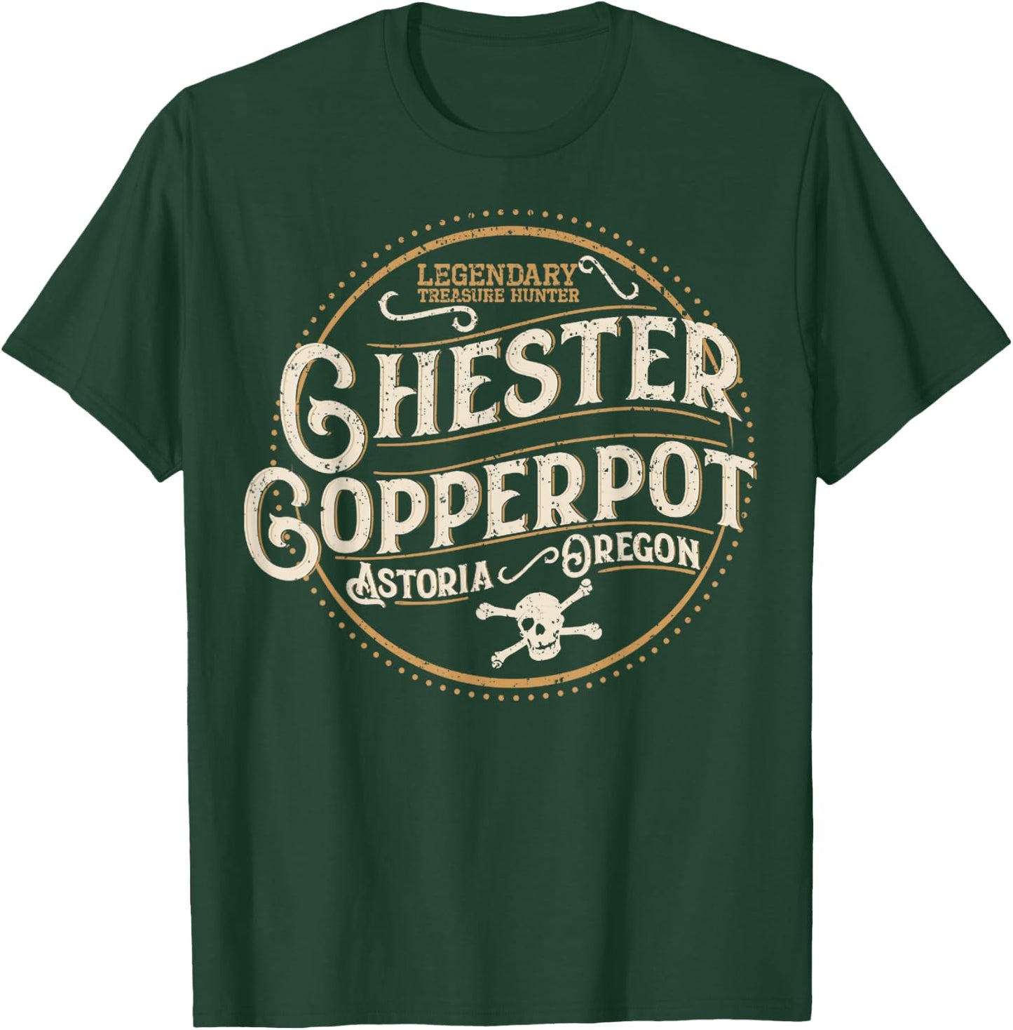 Vintage Chester Copperpot Legendary Treasure Hunter T-Shirt - T-Shirt | Forest