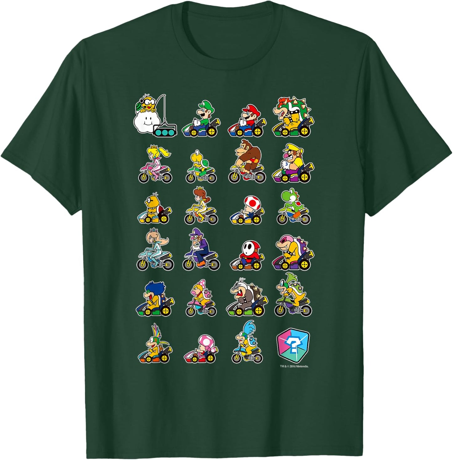 Mario Kart Character Stacks T-Shirt - T-Shirt | Forest