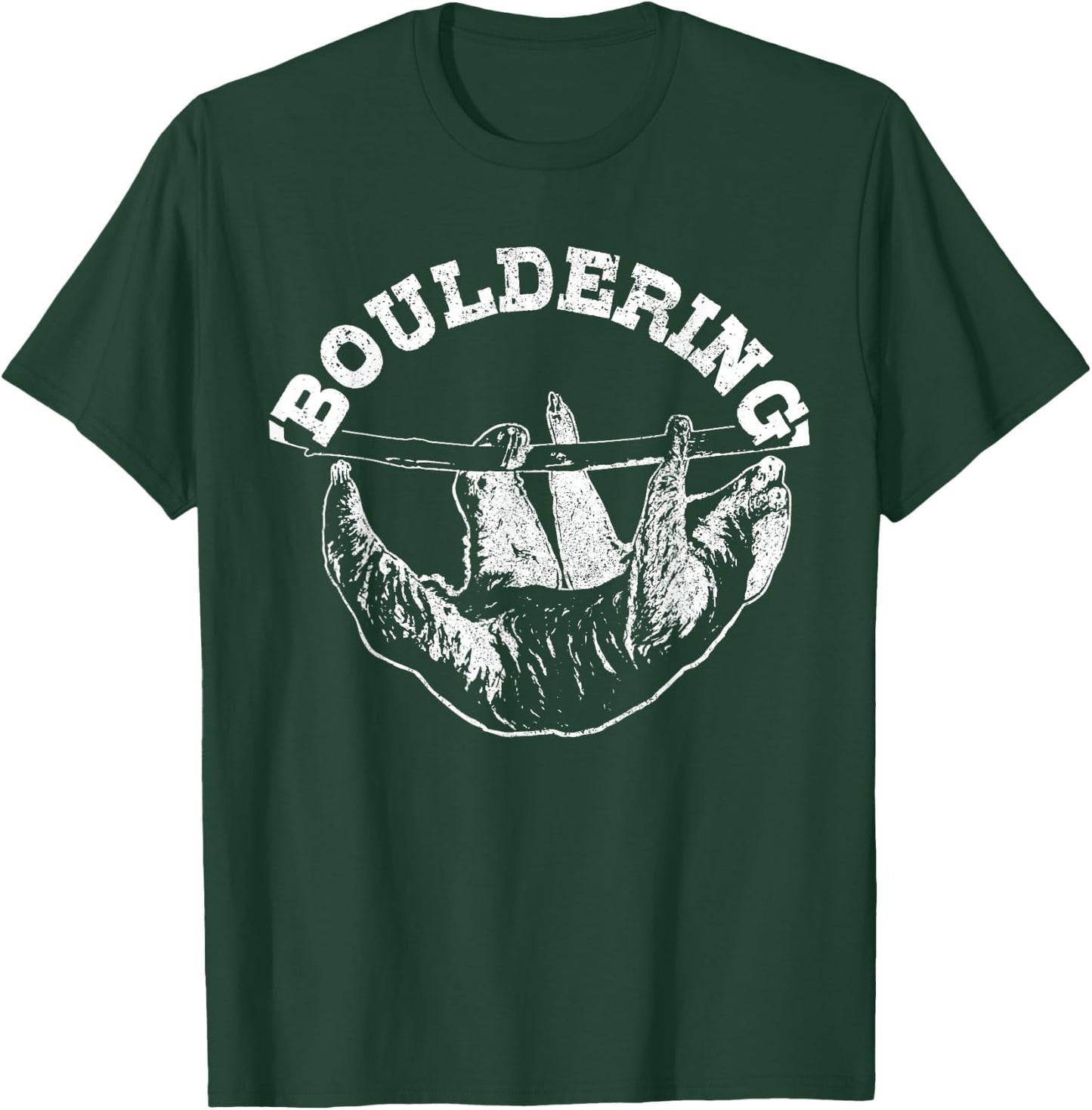 Bouldering Sloth Funny Climbing Climber Boulderer Gift T-Shirt - T-Shirt | Forest