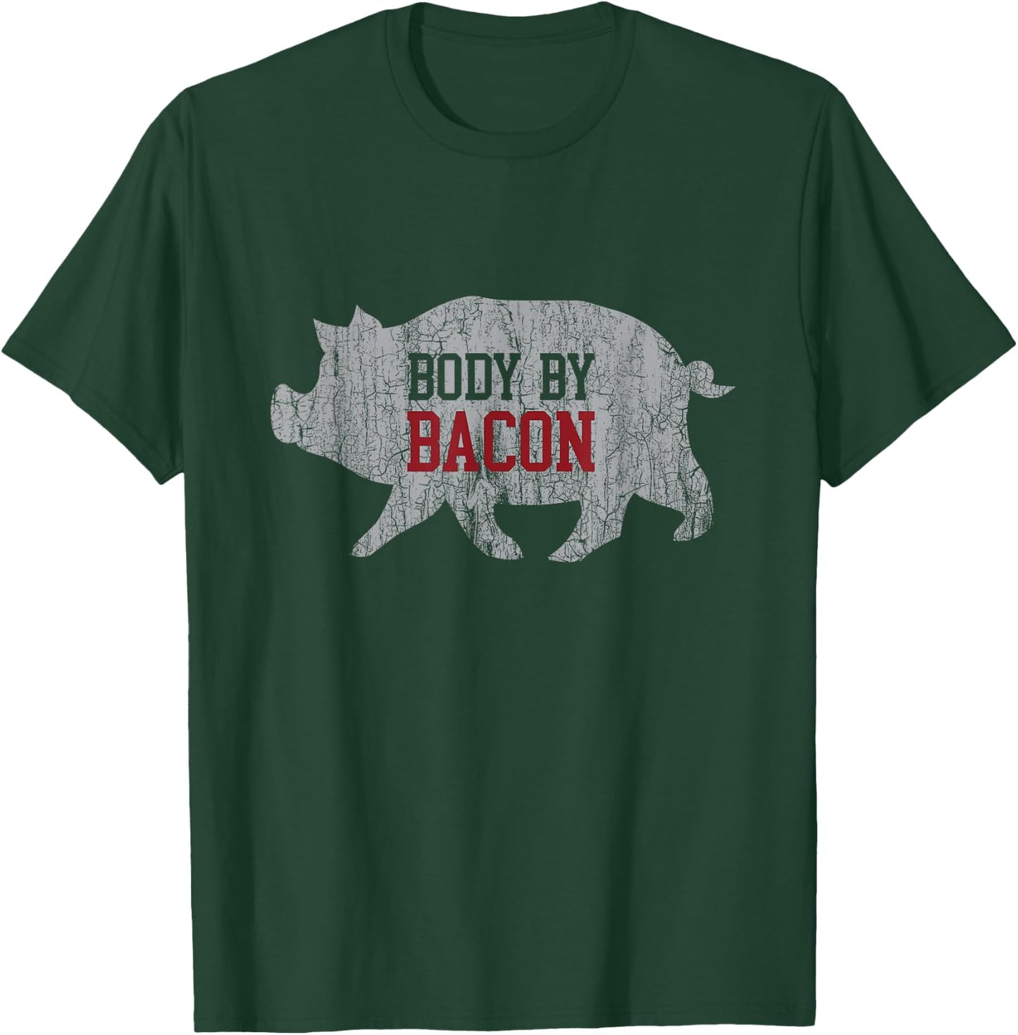 LCHF Lazy Keto Body by Bacon Keto Low Carb High Fat - Adults - Black - Small - Short Sleeve - Classic Fit T-Shirt - T-Shirt | Forest