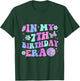Kids In My 7th Birthday Era Disco Butterfly Bday 7 Year Old T-Shirt - T-Shirt | Forest
