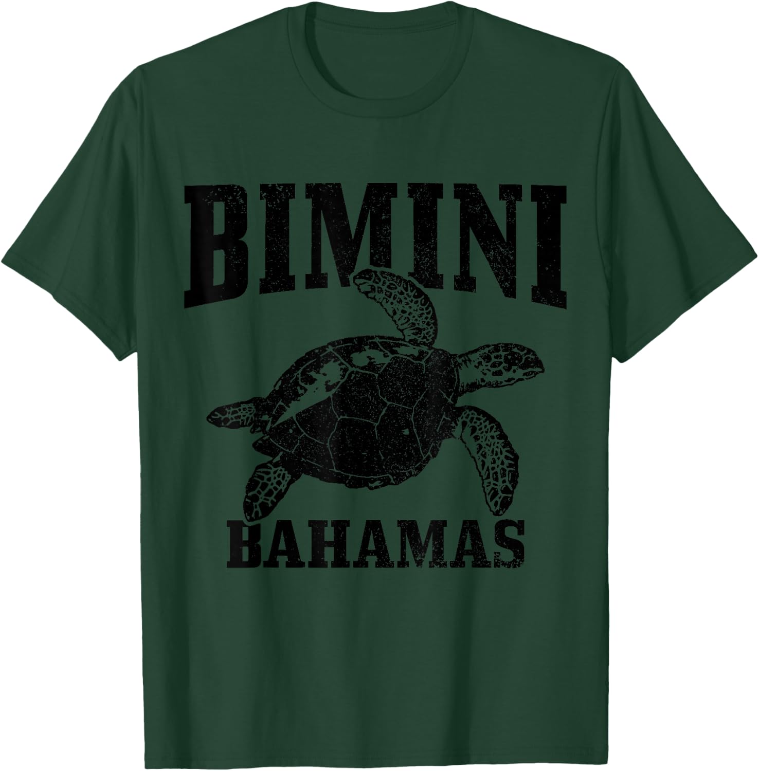 Bimini Bahamas Sea Turtle Scuba Diving Beach Diver T-Shirt - T-Shirt | Forest