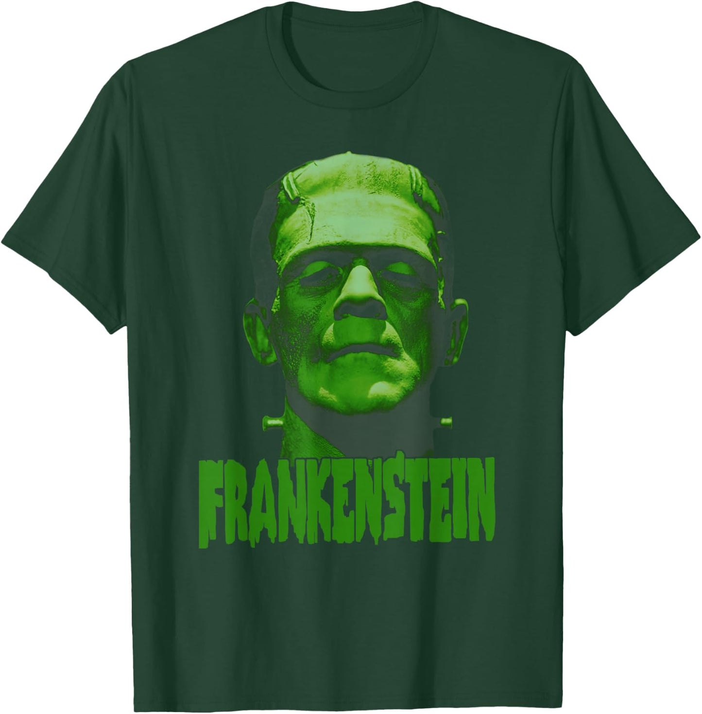 Universal Monsters Frankenstein Dark Portrait T-Shirt - T-Shirt | Forest