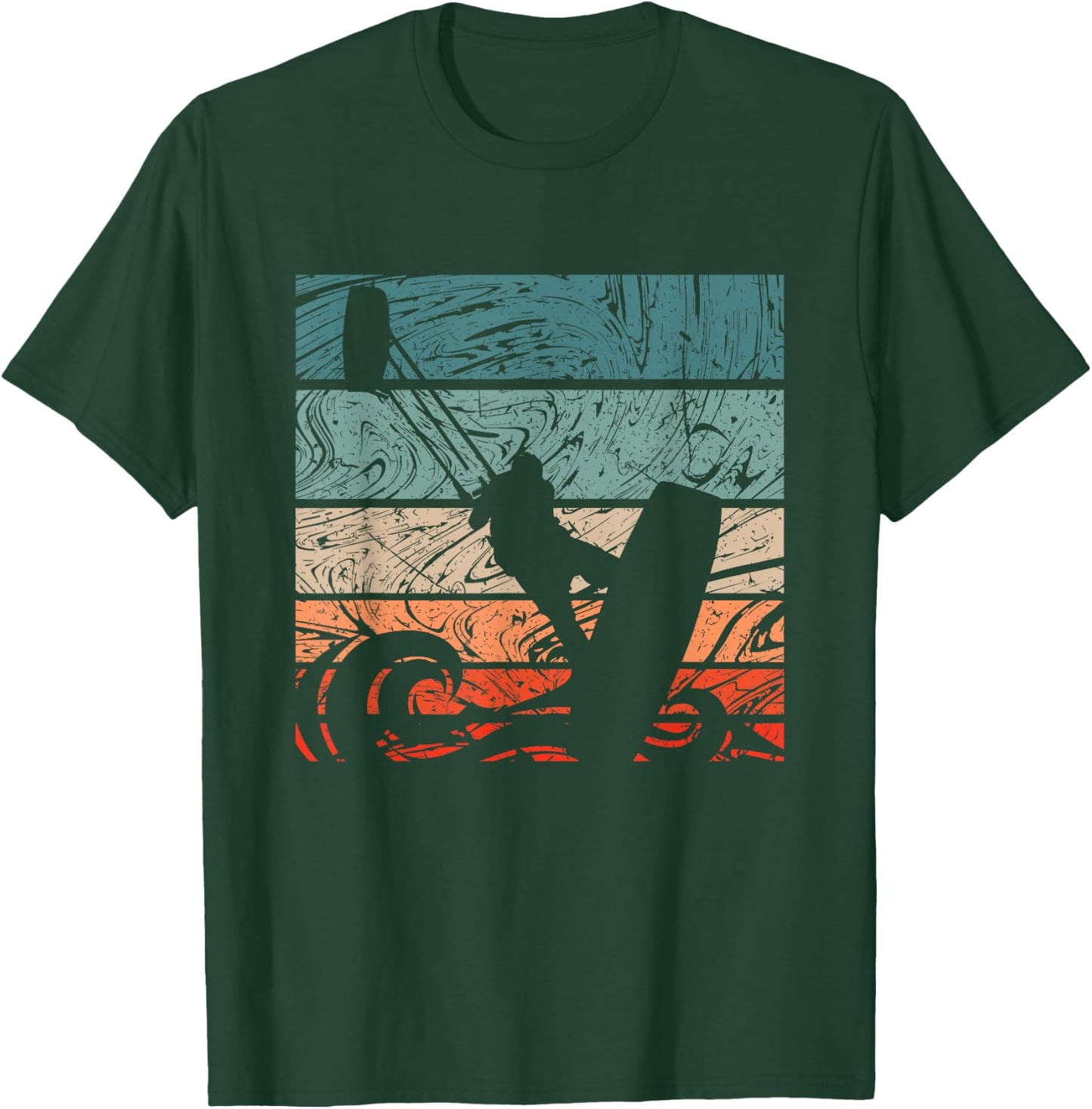 Kiteboarder Vintage Kitesurfer - Vintage Surfing T-Shirt - T-Shirt | Forest