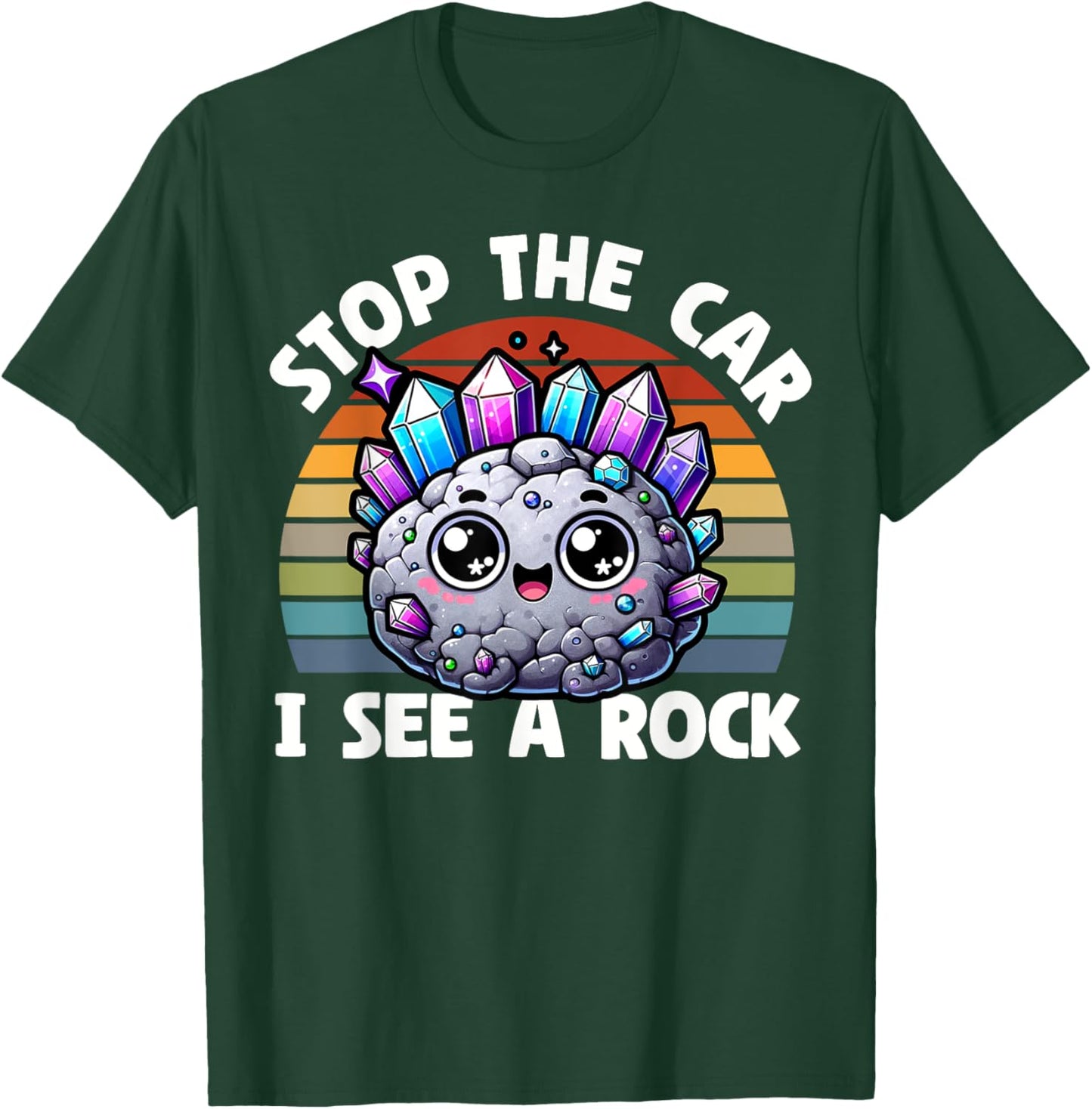 I See A Rock Geology Fun For Kids Science Product T-Shirt - T-Shirt | Forest