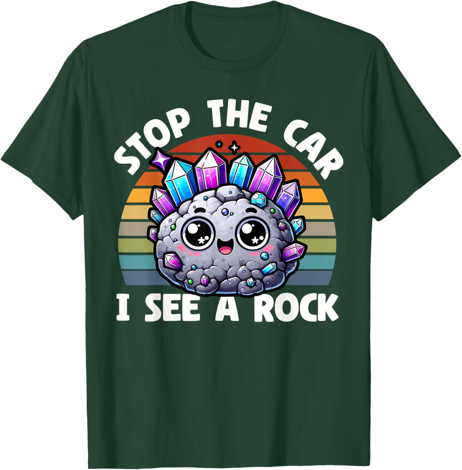 I See A Rock Geology Fun For Kids Science Product T-Shirt - T-Shirt | Forest