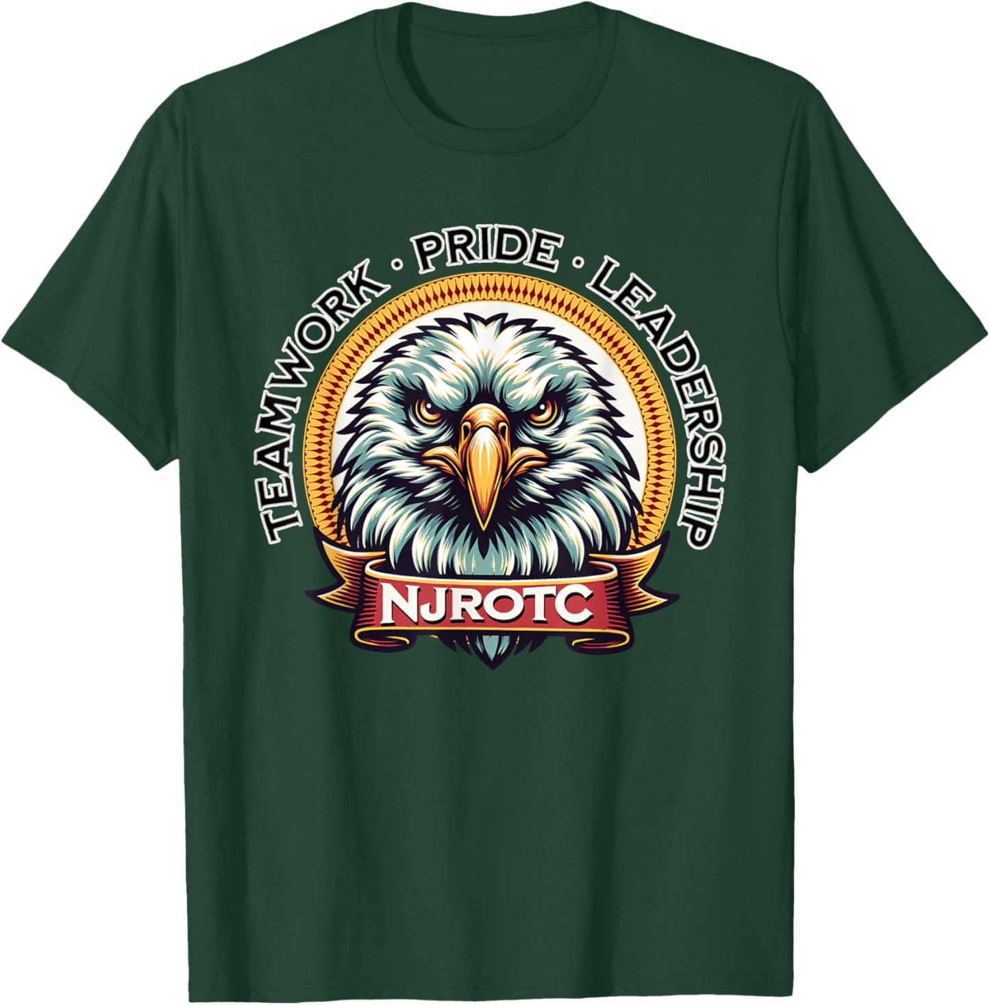 Proud NJROTC Cadet Military Naval Junior ROTC Student NJROTC T-Shirt - T-Shirt | Forest