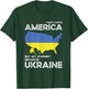 Ukrainian American Patriot USA Grown Ukraine US Flag T-Shirt - T-Shirt | Forest