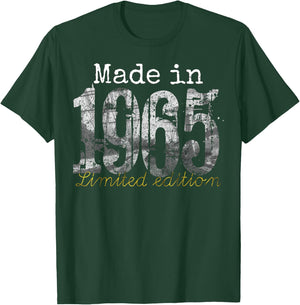 Made in 1965 - 60 Year Old Shirt 1965 60th Birthday Gift T-Shirt - T-Shirt | Forest