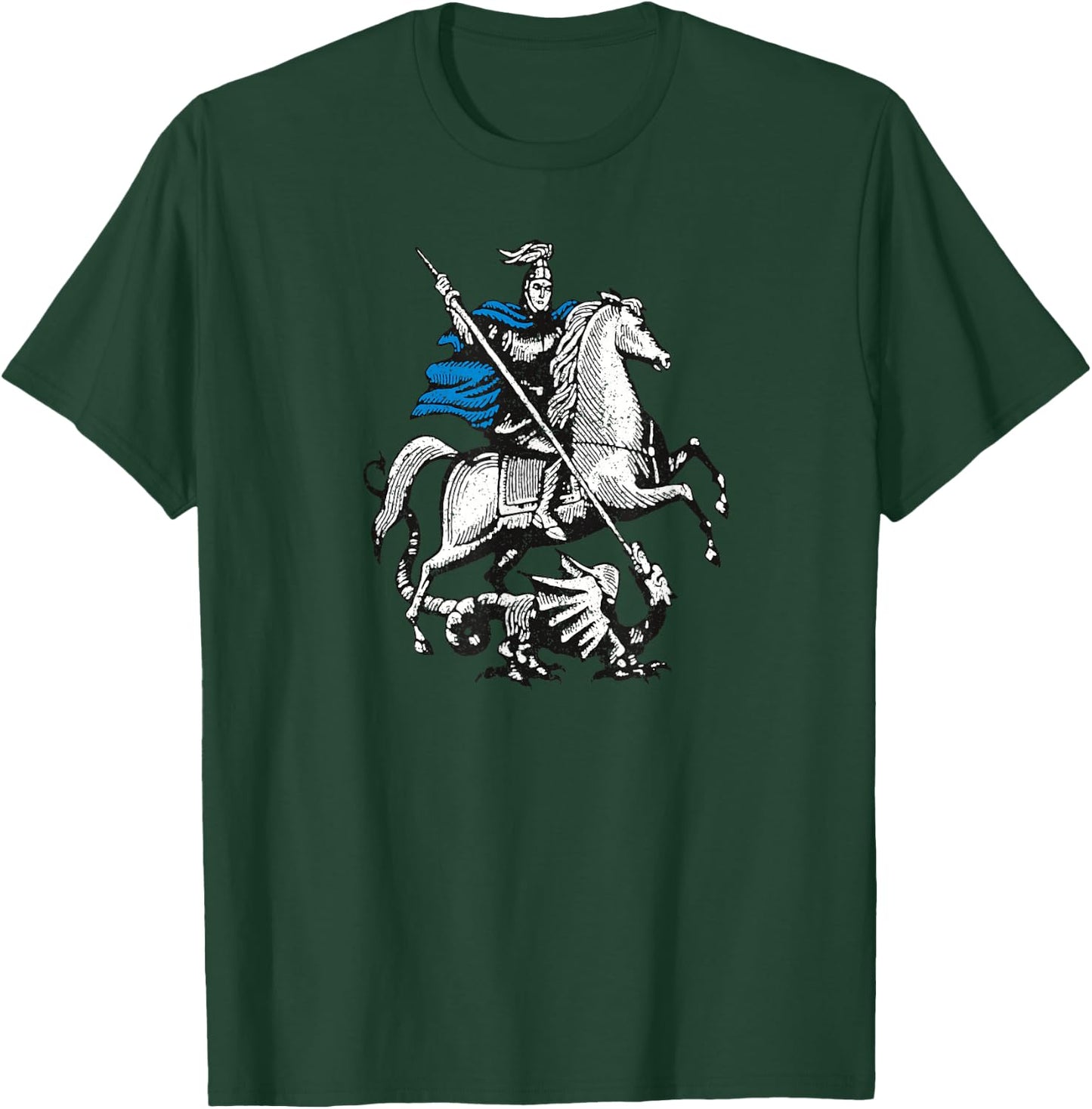 Moscow Russia City Flag Muscovite Arms Banner T-Shirt - T-Shirt | Forest