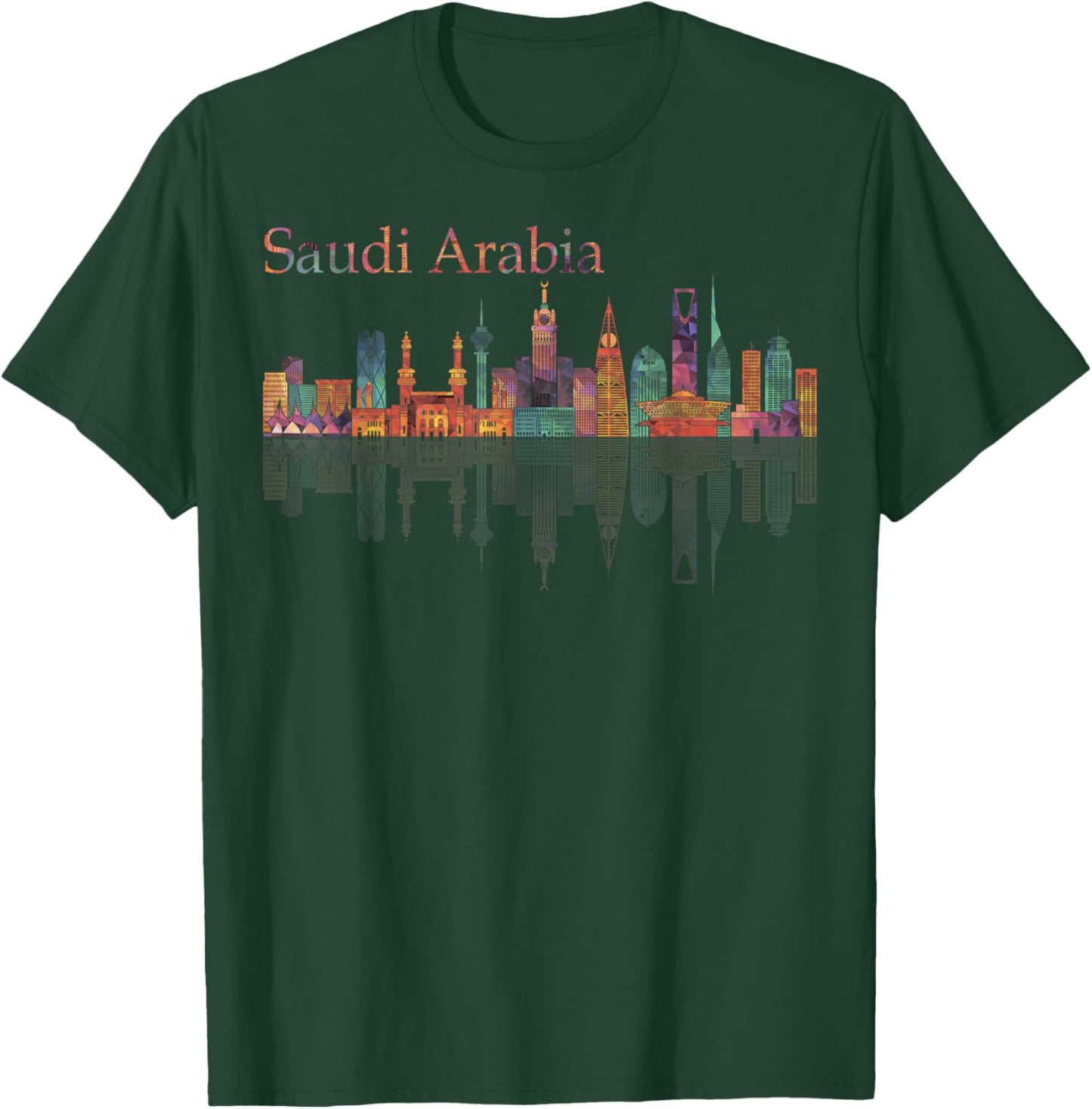 Travel Saudi Arabia Riyadh Mecca Medina Jeddah Vacation T-Shirt - T-Shirt | Forest