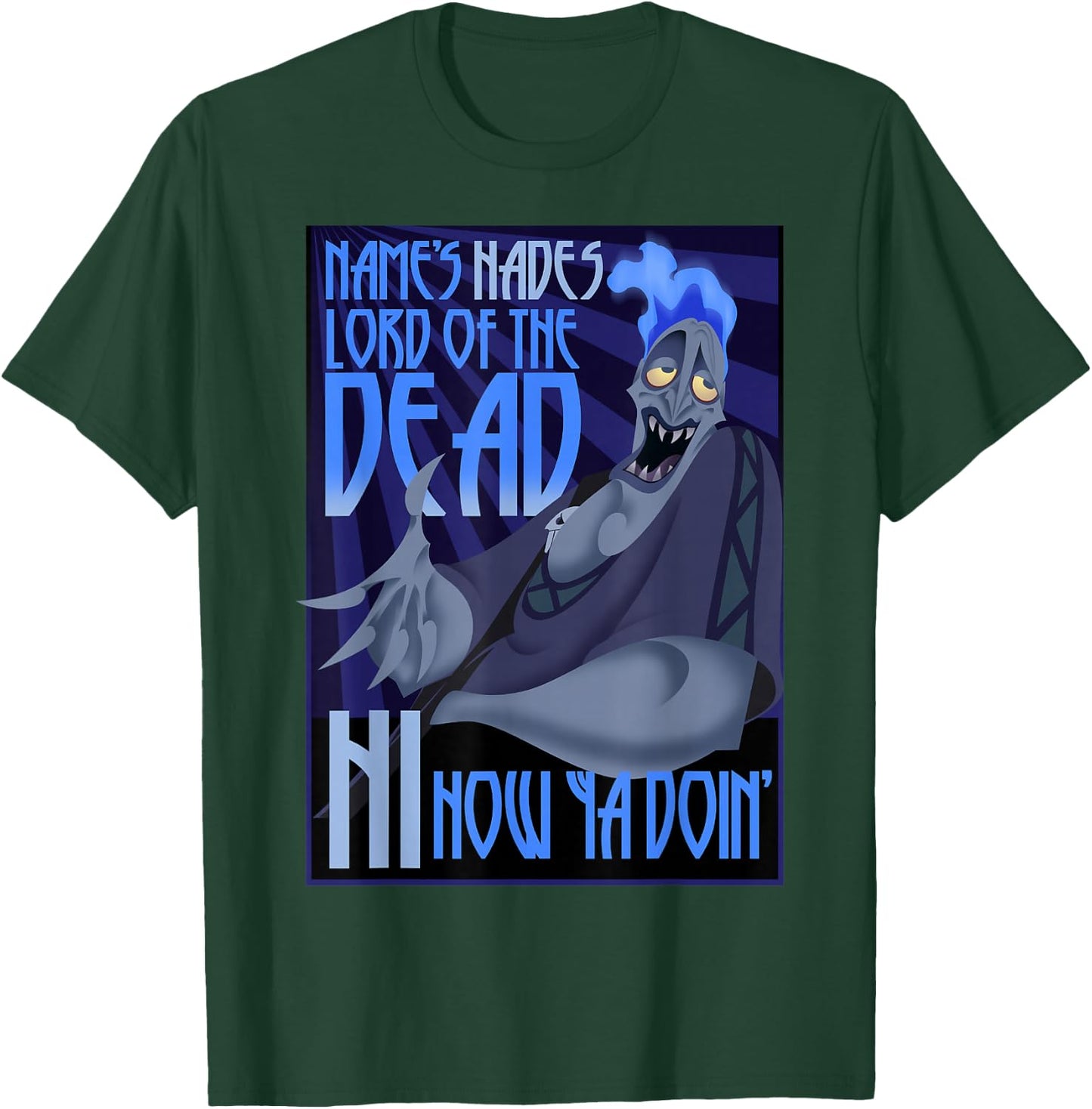 Disney Hercules The Name's Hades Quote Graphic Small T-Shirt - T-Shirt | Forest