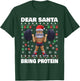 Santa Bring Protein Workout Liftmas Gym Ugly Christmas T-Shirt - T-Shirt | Forest