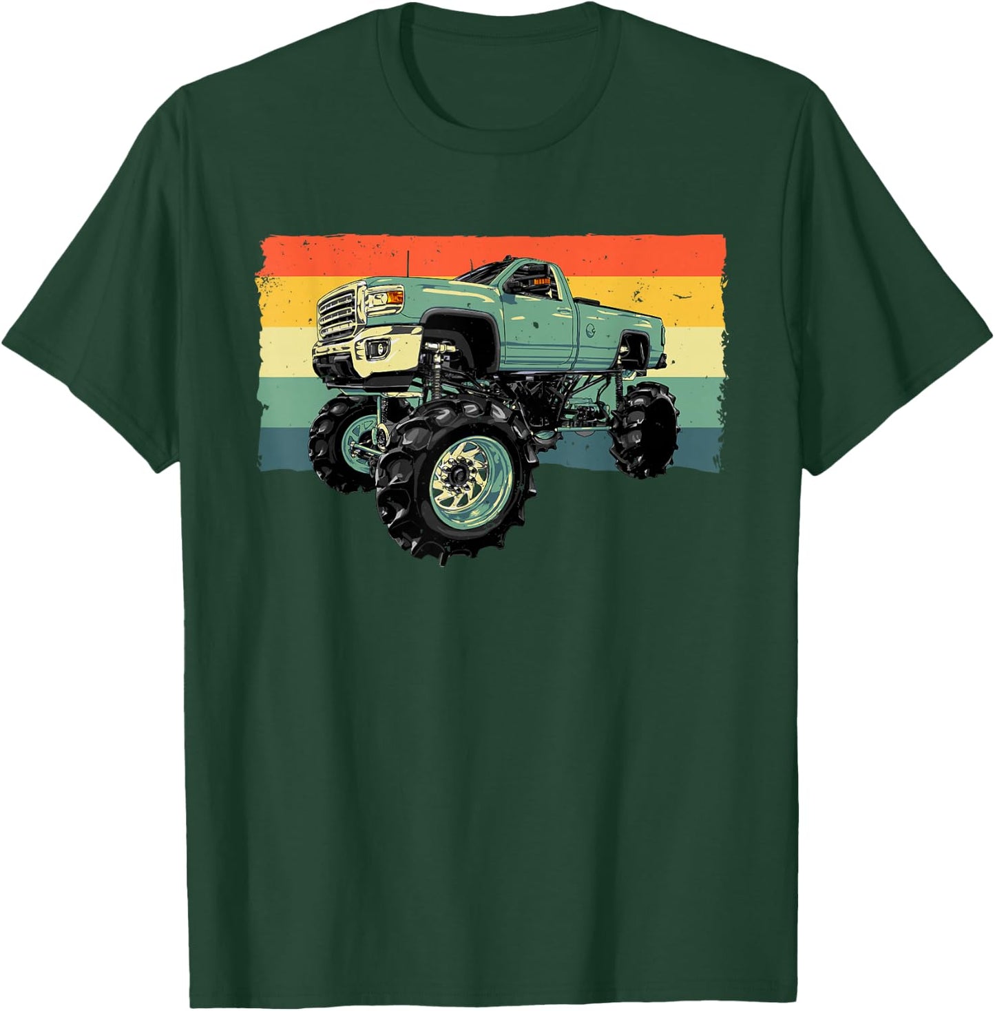 Cool Monster Truck Women Toddler Big Monster Trucks T-Shirt - T-Shirt | Forest