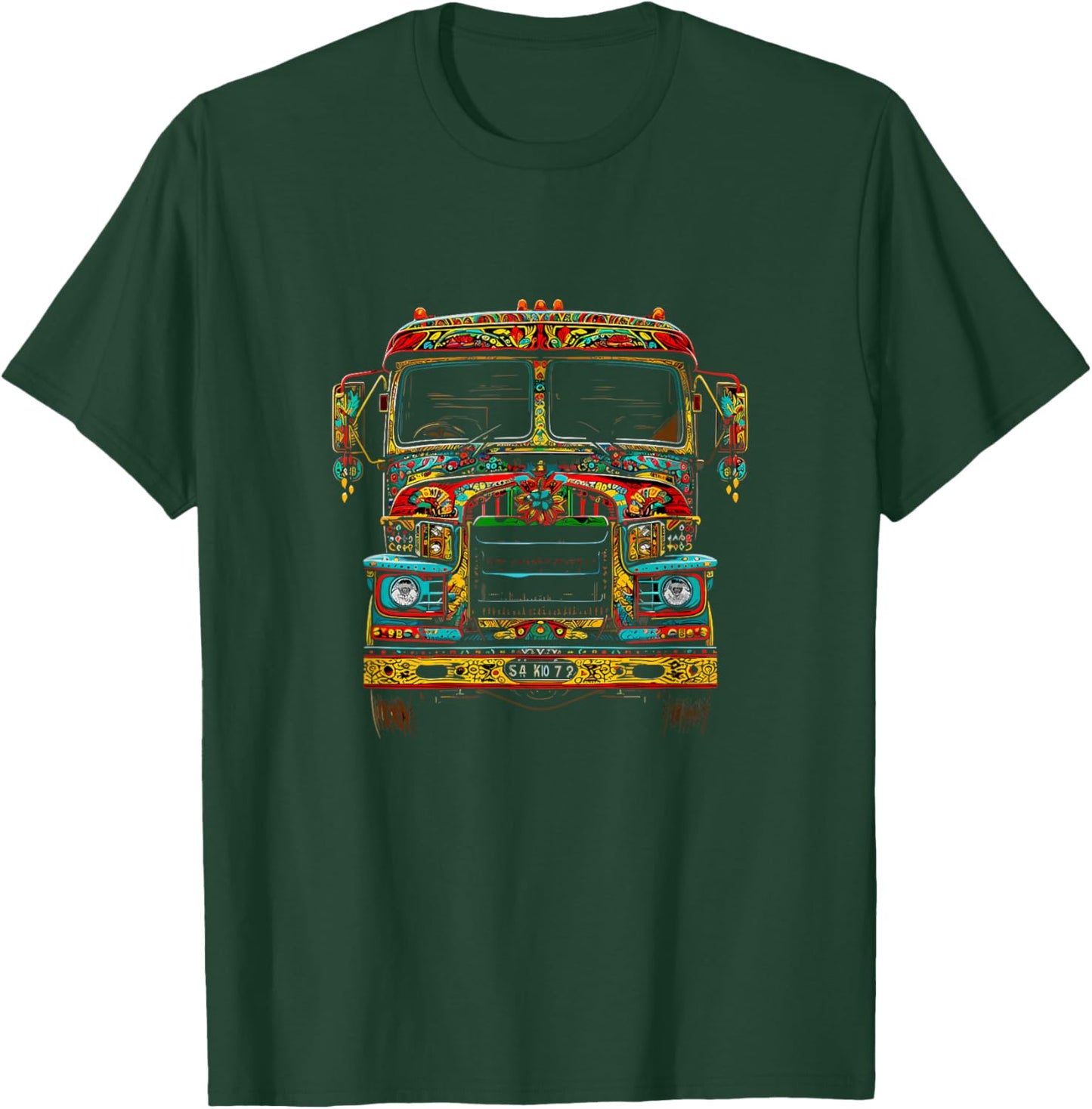 Urdu Truck, pakistan T-Shirt - T-Shirt | Forest